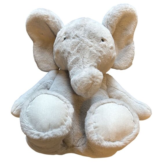Pottery Barn Kids Gray Elephant Plush Stuffed Animal 19" Soft Cuddly Toy - Picture 3 of 4